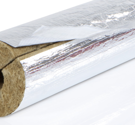 DURRIWOLL stone wool pipe ALU 50 mm